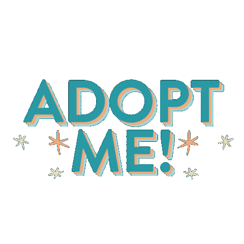 Adopt Me Sticker by Three Little Pitties Rescue
