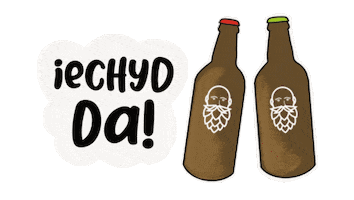 Beer Cheers Sticker by Bragdy Cybi