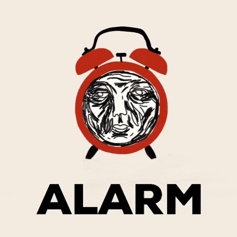 Alarm Aging GIF by Barbara Pozzi