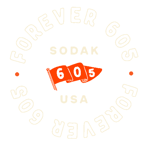 Forever 605 Sticker by Travel South Dakota