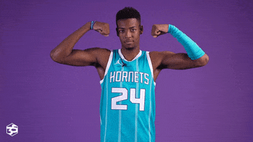 Basketball Flexing GIF by Charlotte Hornets