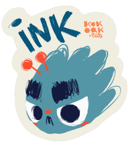 Open Water Ink Sticker by KOKOAK Eider Eibar