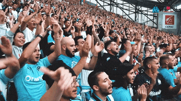 Fan Applause GIF by Olympique de Marseille
