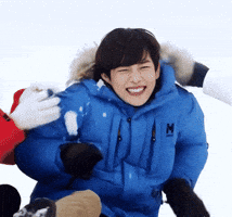 Snowy Day Smile GIF