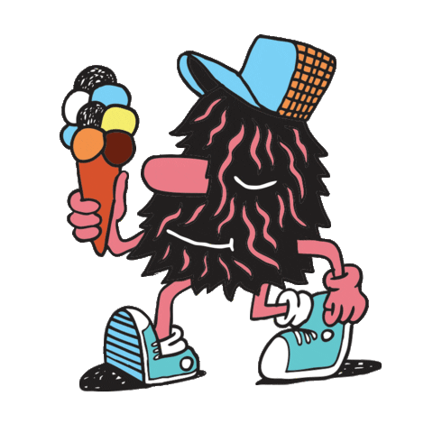 Ice Cream Mushroom Sticker by Gelato Messina