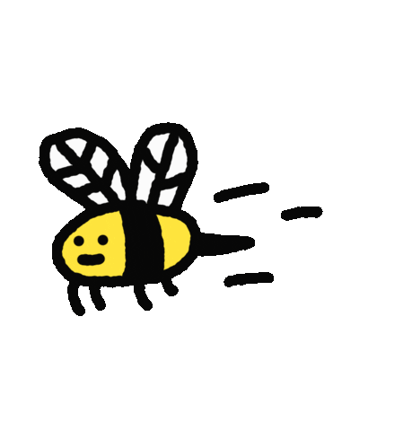 Bee Flying Sticker by Aaron's World 94