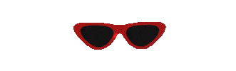 Posters Red Glasses Sticker by Elah Hale