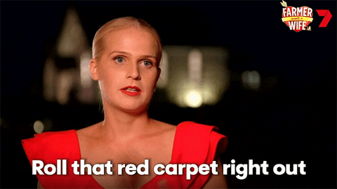 Red Carpet Celebrity GIF by Farmer Wants A Wife - Find & Share on GIPHY