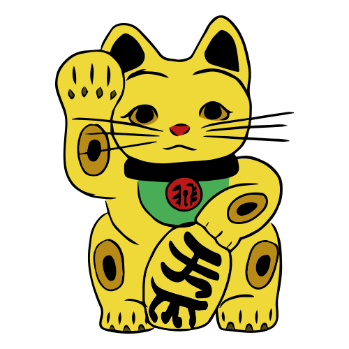 Cat Luckycat Sticker by The Streetfood Club