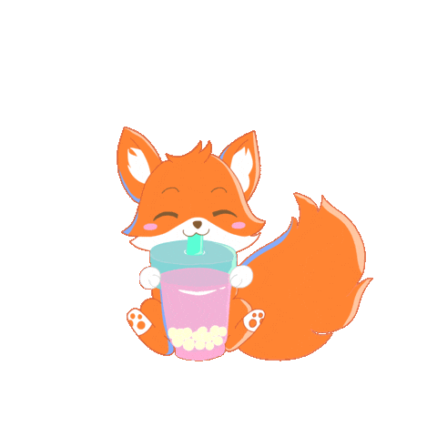 Fox Tea Sticker
