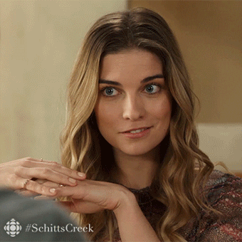cant speak annie murphy GIF by CBC