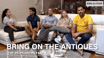 Watching Tv Antiques GIF by Gogglebox Australia