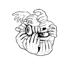 Suspicious Illustration Sticker