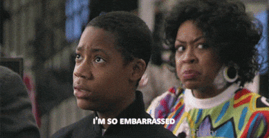 embarrassed tyler james williams GIF