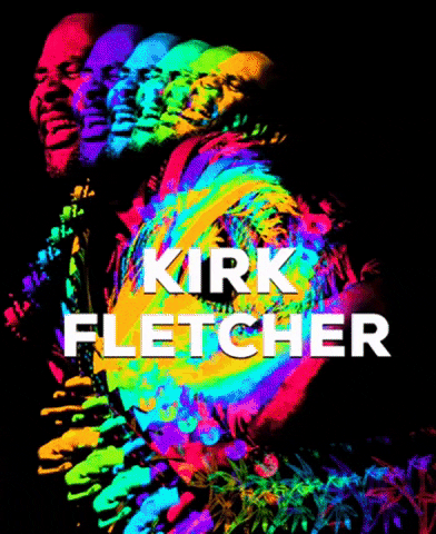 KirkFletcher music rainbow groovy blues GIF