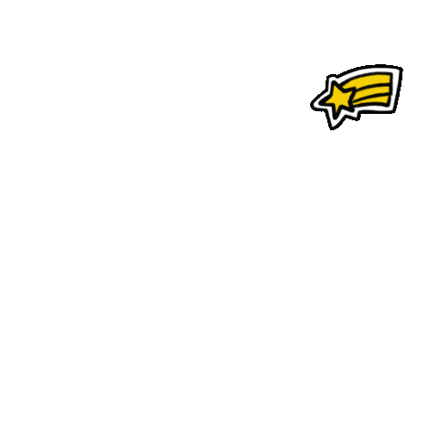 Shooting Star Space Sticker