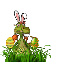 Dragon Easter Sticker by Drachenhort