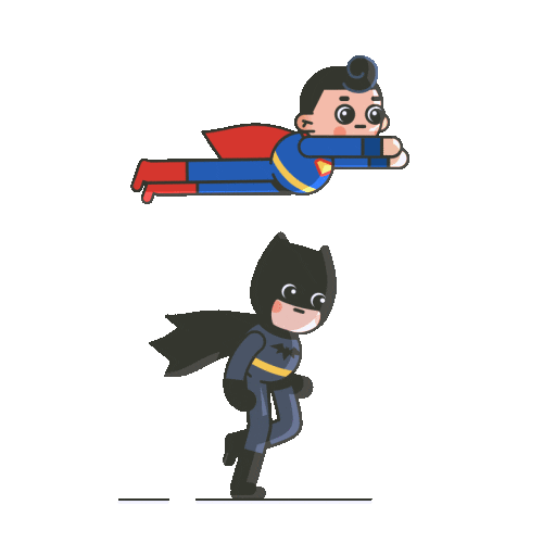 Batman Running Sticker by DeeKay for iOS & Android | GIPHY