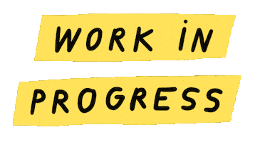 Working Work In Progress Sticker by Nina Cosford