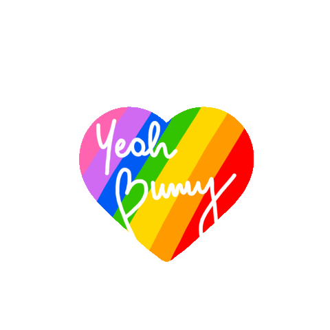 Heart Love Sticker by Yeah Bunny