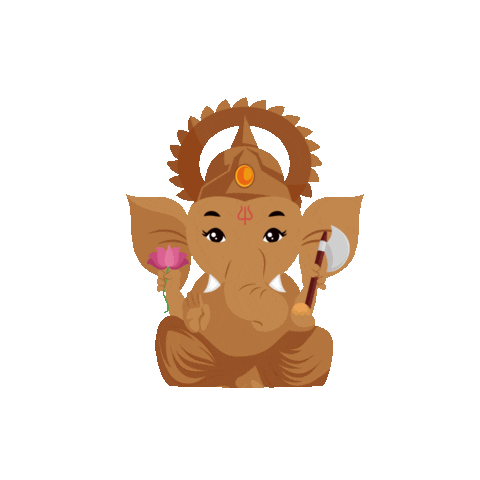 Ganesh Chaturthi Wish Sticker by Creative Hatti for iOS & Android | GIPHY
