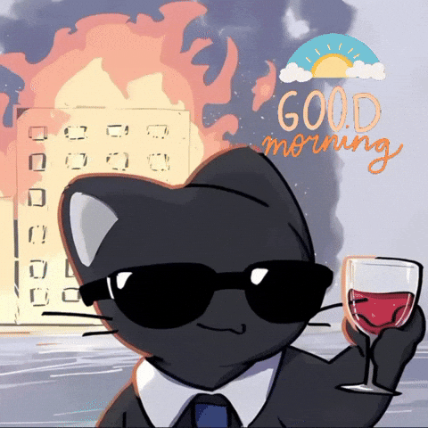 Good Morning Cat GIF