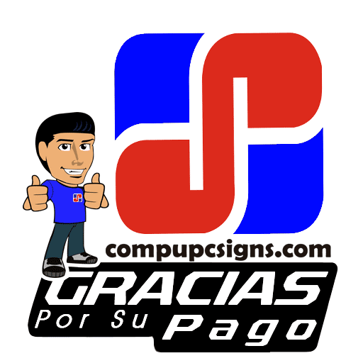 Gracias Por Su Pago GIF by CompuPc Signs
