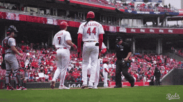 Home Run Celebration GIF by Cincinnati Reds