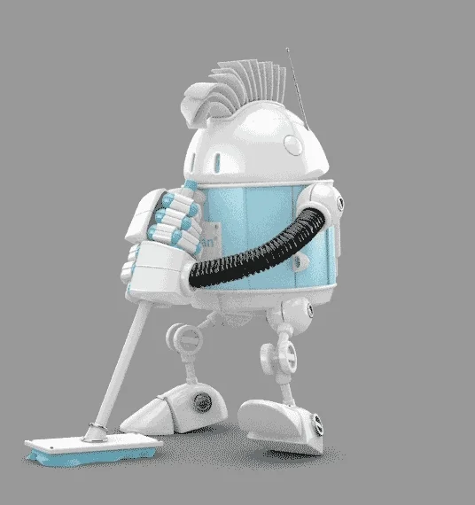 Robot Cleaning GIF