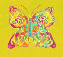 Rainbow Butterfly GIF by Daisy Lemon