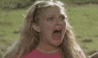 Shocked Drew Barrymore GIF