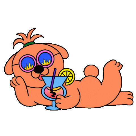 Dog Summer Sticker