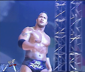 9. KoW Semi-Finals Singles Match: The Rock vs. Triple H Giphy