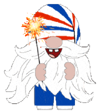 Independence Day Gnome Sticker