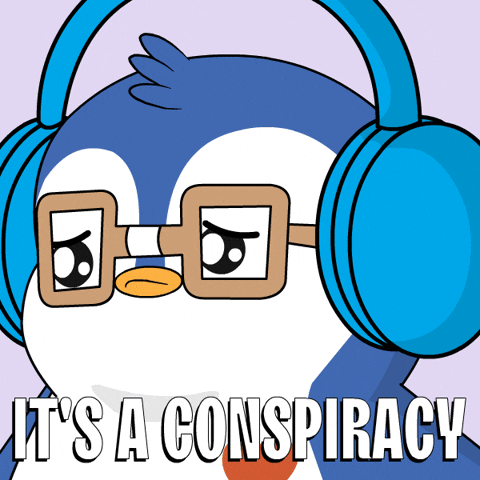 Conspiracy Theory Penguin GIF by Pudgy Penguins