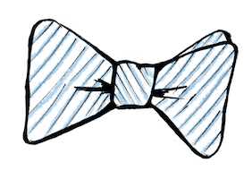 Bow Tie Sticker by Explore Charleston