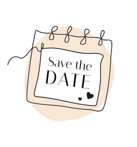 Savethedate Sticker by langhaarmaedchen