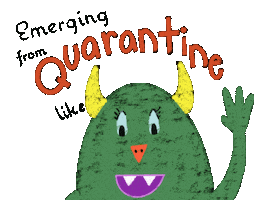 Monster Leaving Sticker