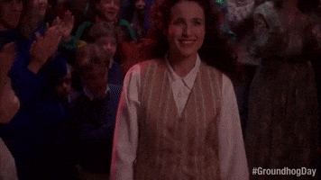 Reaching Out Andie Macdowell GIF by Groundhog Day