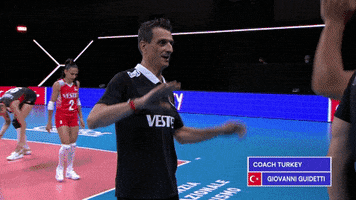 Head Coach Hug GIF by Volleyball World