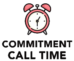 Clock Commitment Sticker by Speechless