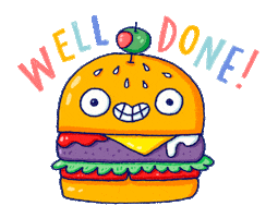Well Done Food Sticker by Steph Stilwell