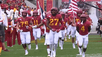 Excited Football GIF by CyclonesTV