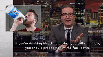 John Oliver Drink Bleach GIF by Last Week Tonight with John Oliver