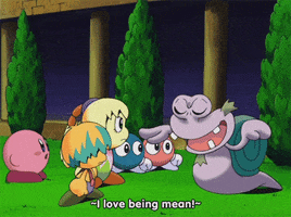 kirby mean GIF