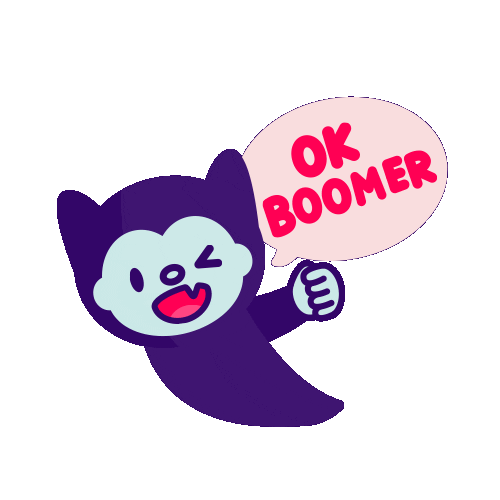 Vampire Boomer Sticker by Tiger Wang