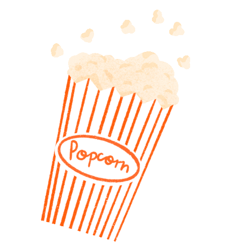 American Popcorn Sticker by Bett Norris