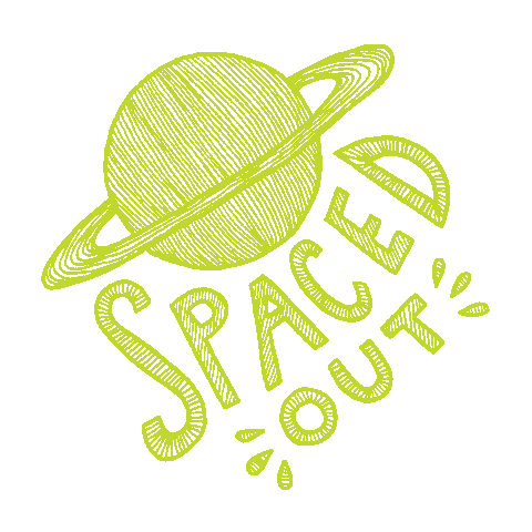 Tired Outer Space Sticker