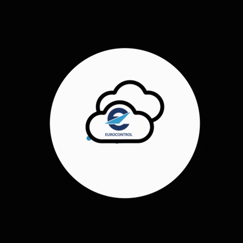 Logo Rain GIF by EUROCONTROL