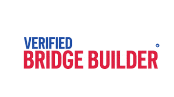 We Build Bridges Co Sticker